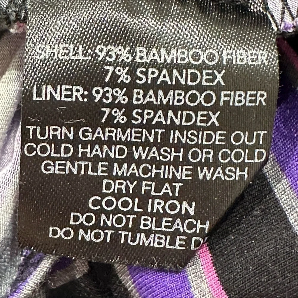 I AM GIA Carrie Cutout Flared Pants Striped Purple Size XS Party Emo Rock Rave - Picture 8 of 9